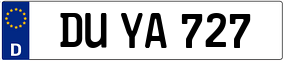 Trailer License Plate
